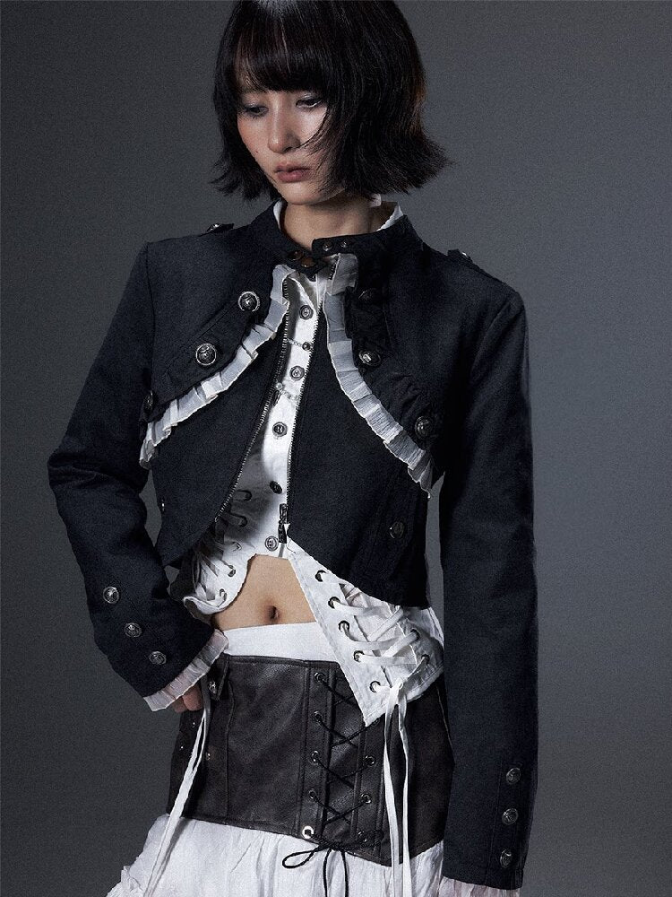 Romantic Punk Metal Buckle Jacket【s0000018001】
