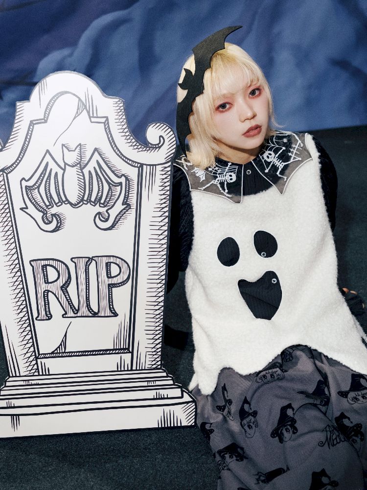 Ghost Ghostface Cutout Vest【s0000011562】
