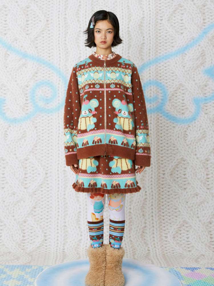 Chocolate Bear Sweater Knit Set【s0000014857】