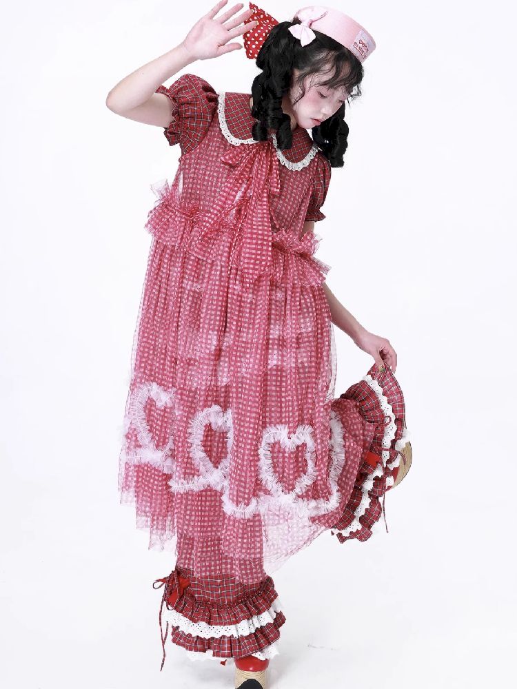 Retro Mesh Hooded Dress【s0000012194】