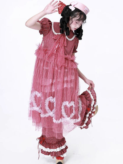 Retro Mesh Hooded Dress【s0000012194】