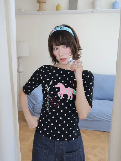 LuckyHorse Silver Stamped Boat Top【s0000018680】