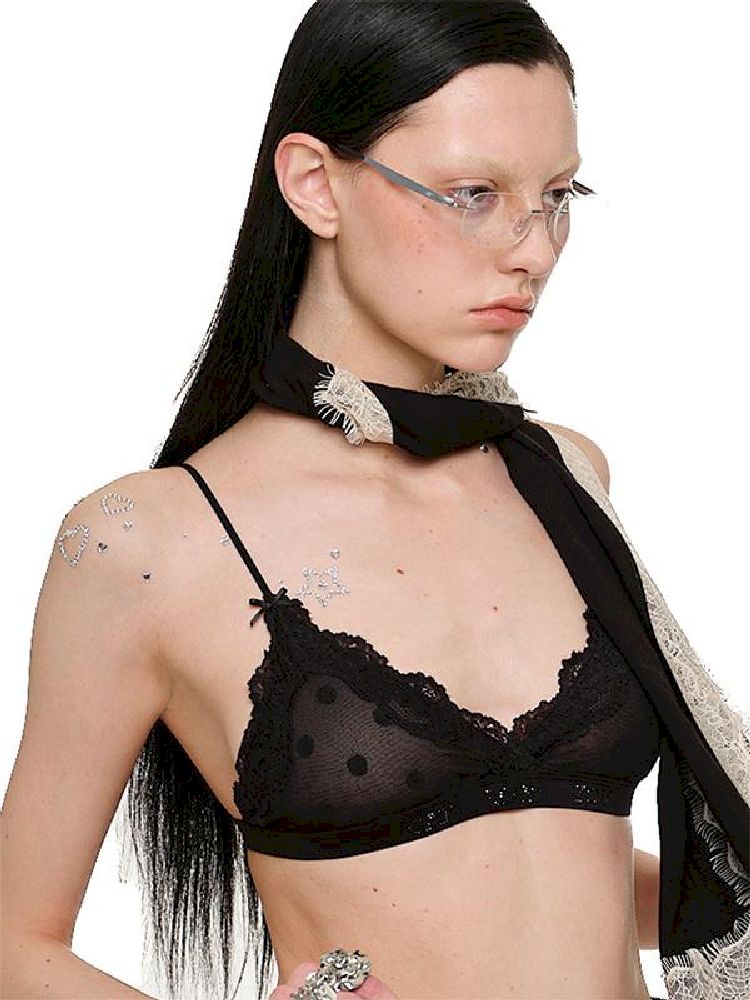 Lace Triangle Cup Corset【s0000011601】