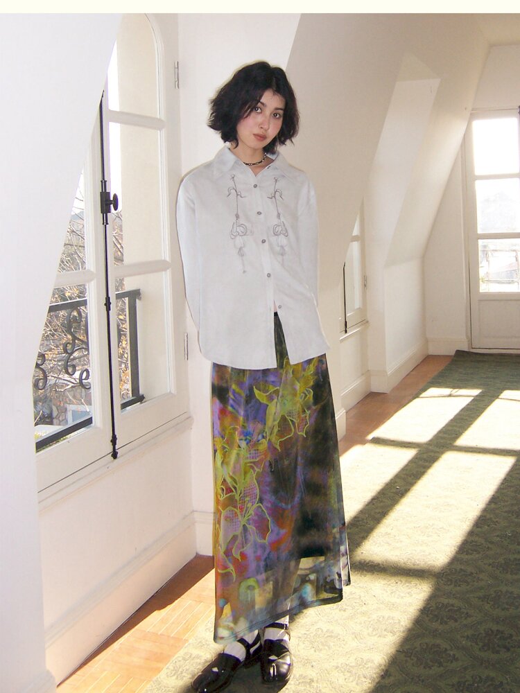 Dance Of Dawn Lily Orchid Skirt【s0000015454】