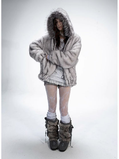 Fur Collar Thick Coat Reversible【s0000011272】
