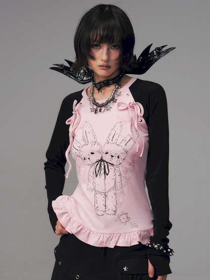 Stretch Slim-Fit Raglan Sleeve T-Shirt【s0000014457】