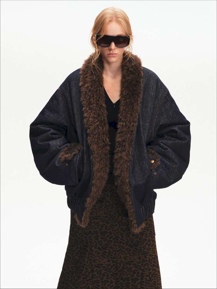 French Lamb Wool Cropped Jacket【s0000015056】