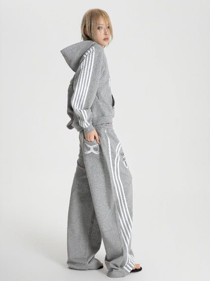 Plaid Double Waist Printed Sweatpants【s0000018571】