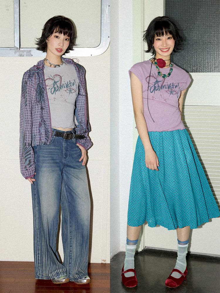 Irregular Short Sleeve Loose T-shirt【s0000012282】