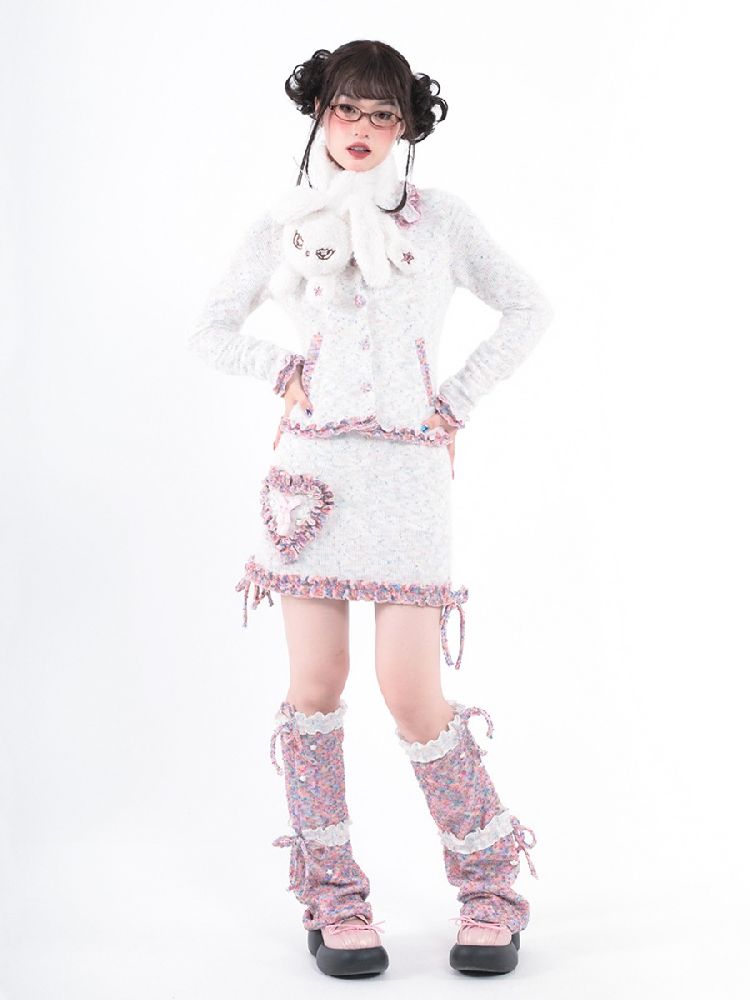 Niche Girls Vintage Cream Legwarmers【s0000005729】