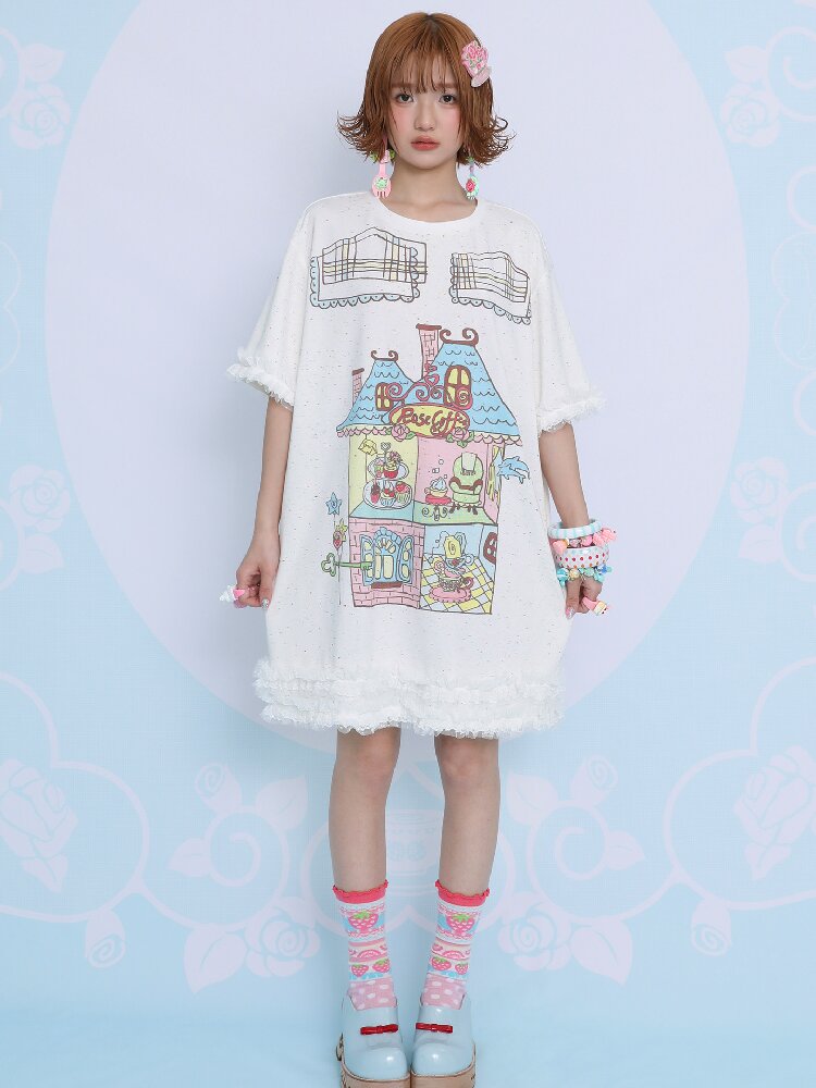 Print Versatile Pleated Half Skirt【s0000017452】