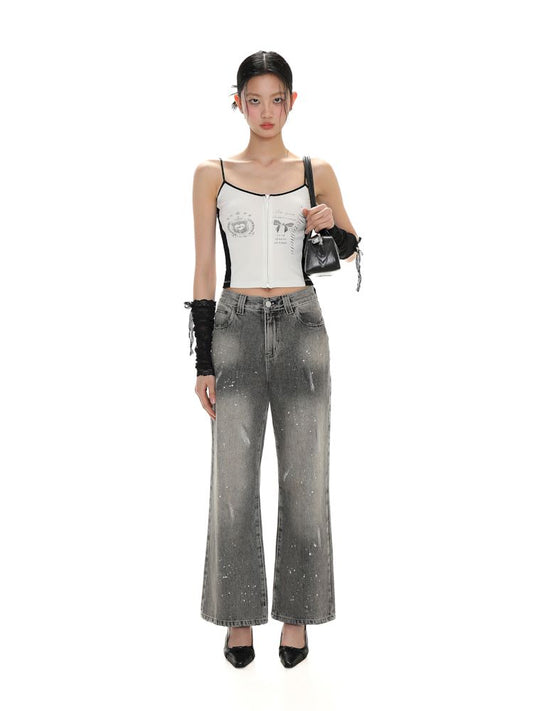 Patchwork Lace Clash Print Camisole【s0000008675】