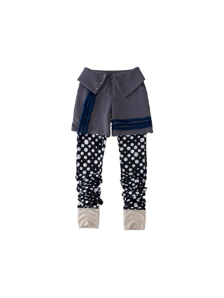 Polka Dot Fake Two Piece Trousers【s0000015151】