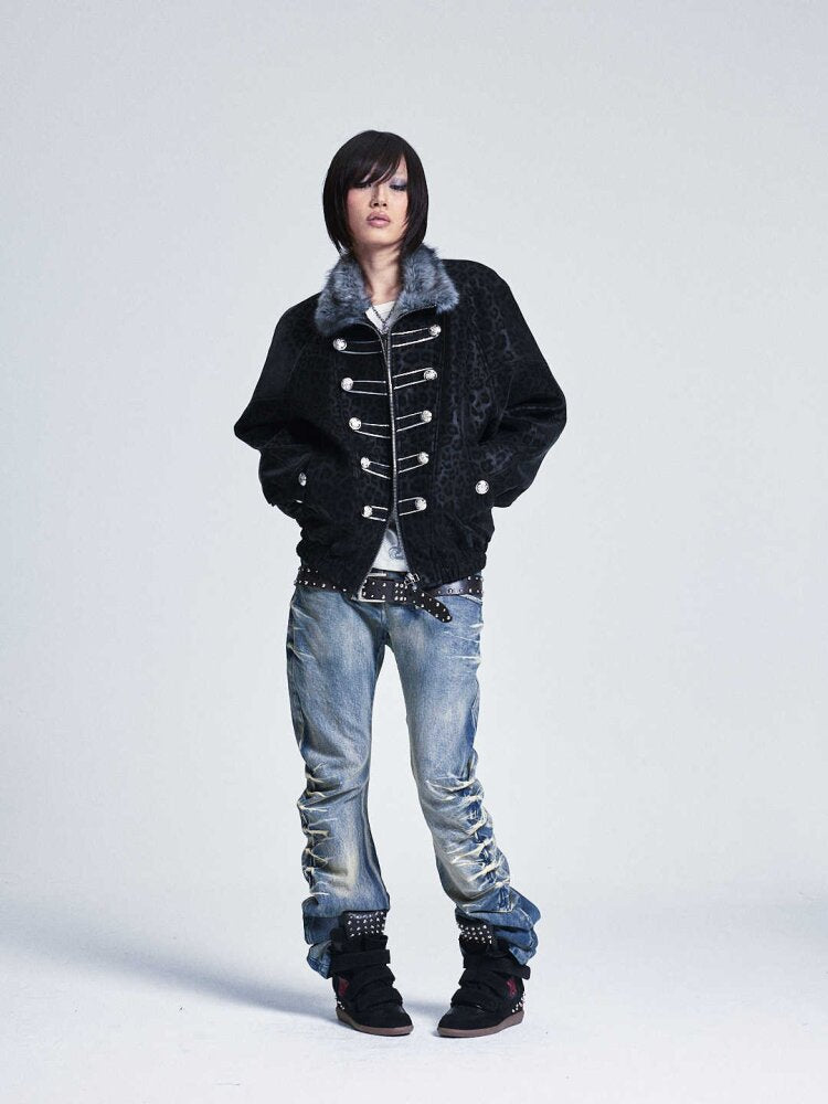 Soft PU Leopard Print Zip Jacket【s0000015556】