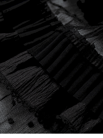 Court Lace Layering Furry Scarf【s0000014932】