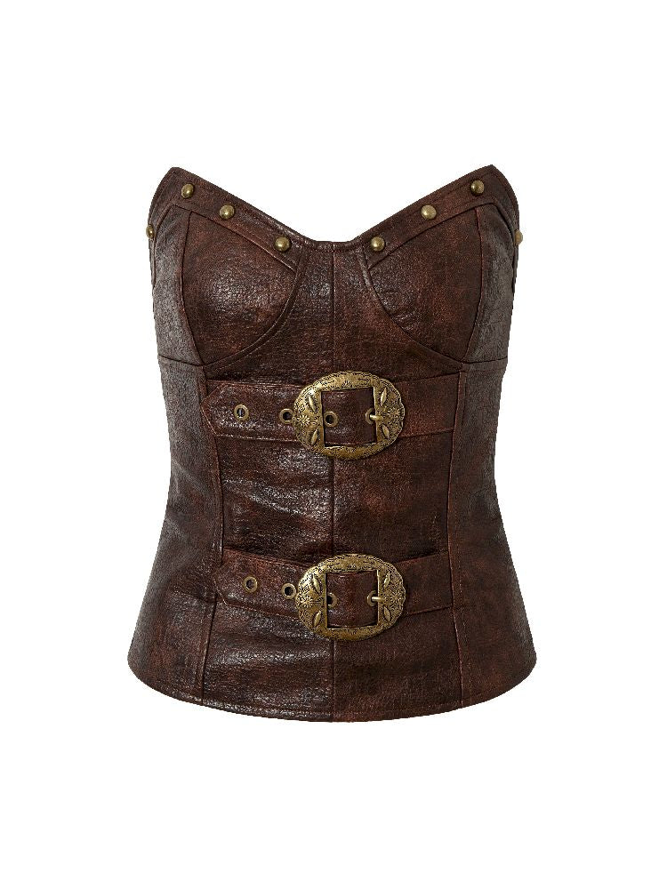 Slimming Wrap Short Leather Breastplate【s0000011827】