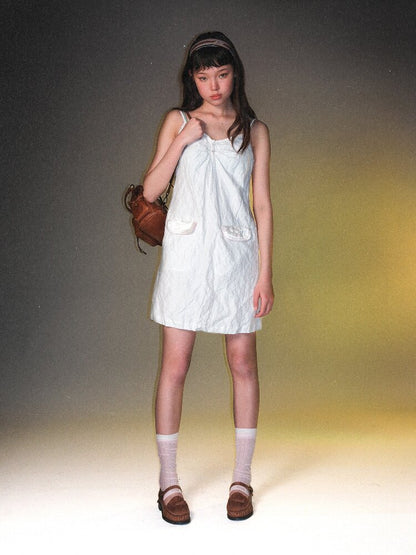 Lace Wire Pleated Slip Dress【s0000017431】