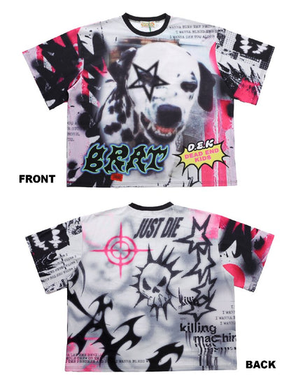 American Graffiti Print T-shirt【s0000015888】