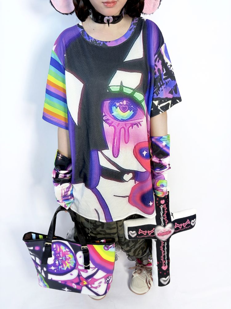 Cartoon Print Short Sleeve Tee【s0000013734】