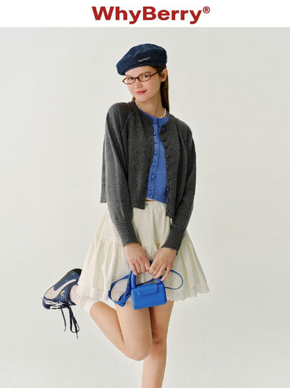 Short Solid Color Knit Sweater【s0000011966】