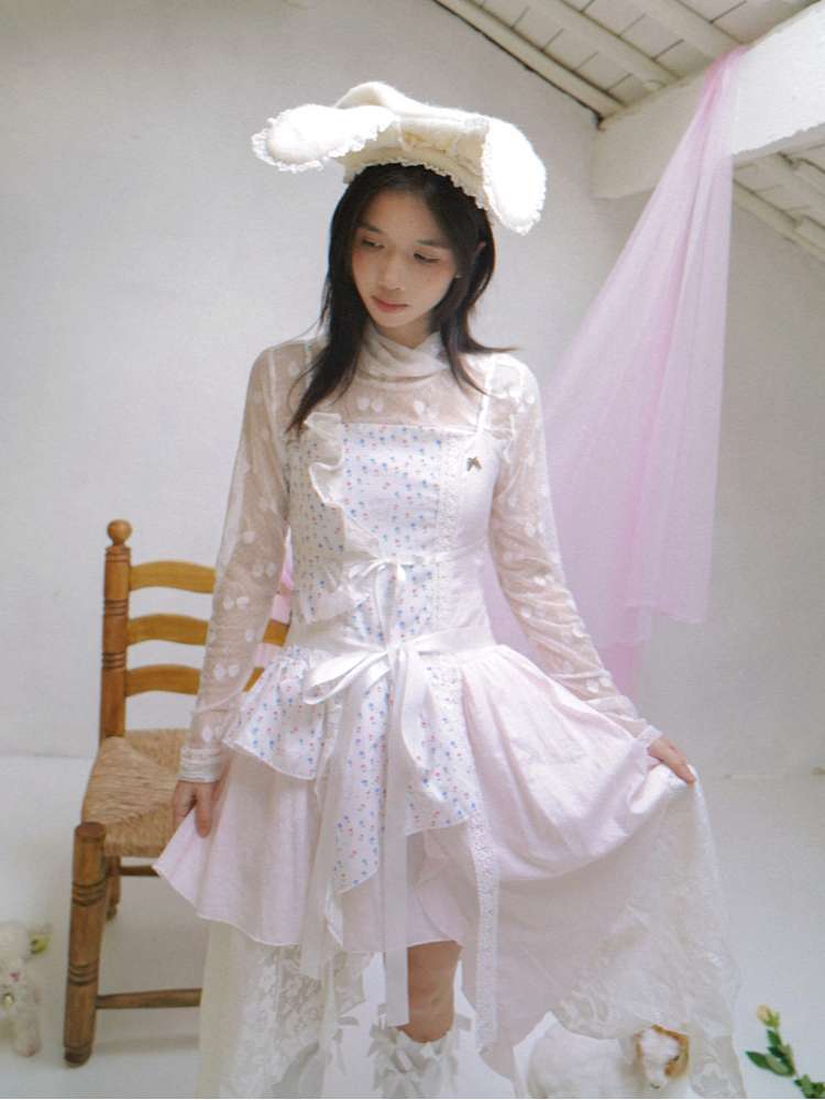 Cherry Jacquard High-Neck Base Shirt【s0000014937】