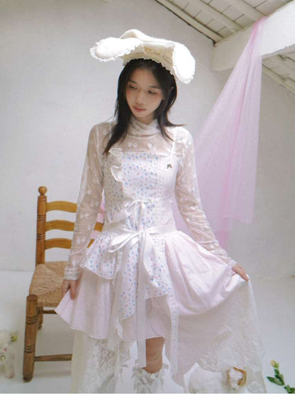 Cherry Jacquard High-Neck Base Shirt【s0000014937】