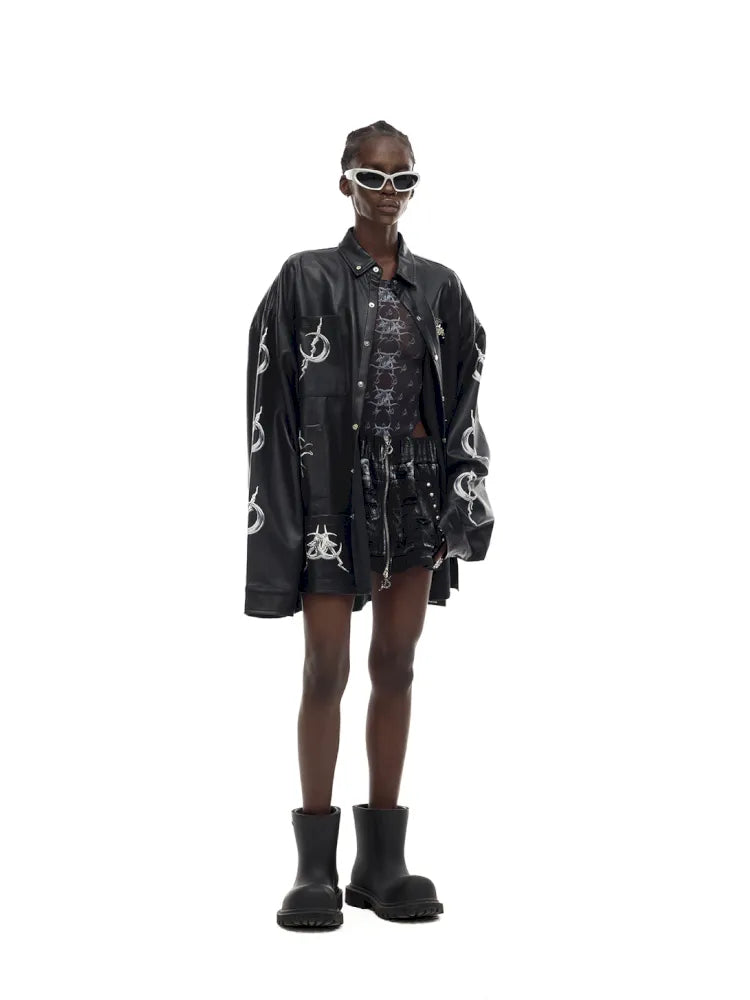 Mirror Concept PU Leather Jacket【s0000014002】