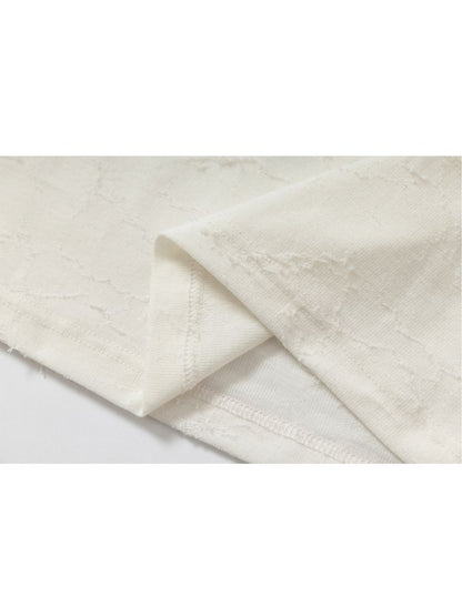 One-shoulder long-sleeved T-shirt【s0000012613】