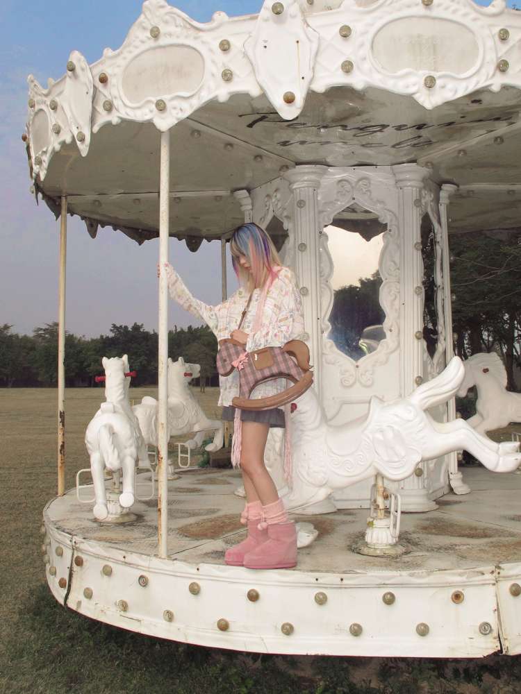 Horse Rolling Trojan Tote Bag【s0000015381】