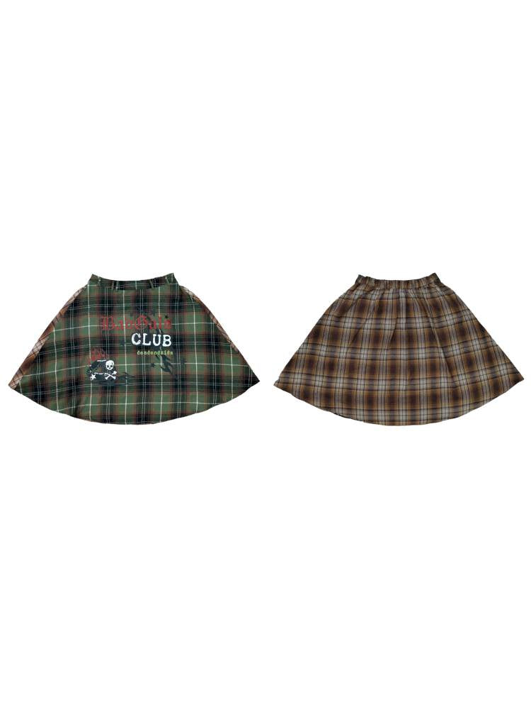 Vintage layered butt curtain skirt【s0000014378】
