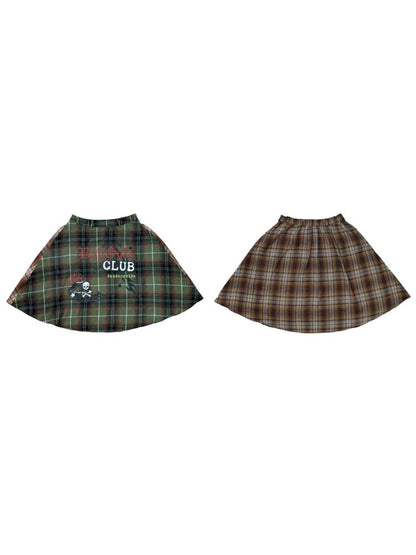 Vintage layered butt curtain skirt【s0000014378】