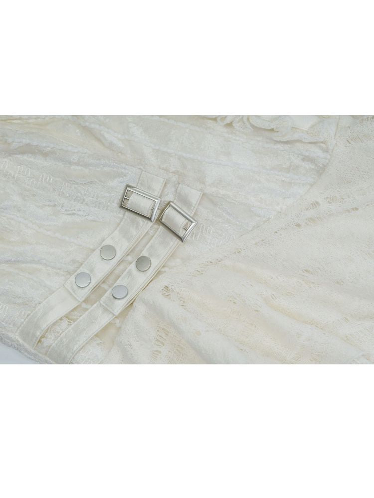 Patchwork Lattice Waisted Dress【s0000013889】