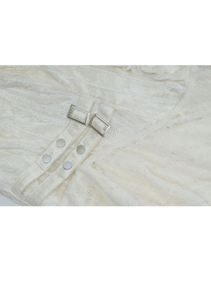 Patchwork Lattice Waisted Dress【s0000013889】