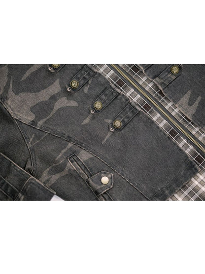 Standing collar zipper positive shoulder jacket【s0000013891】