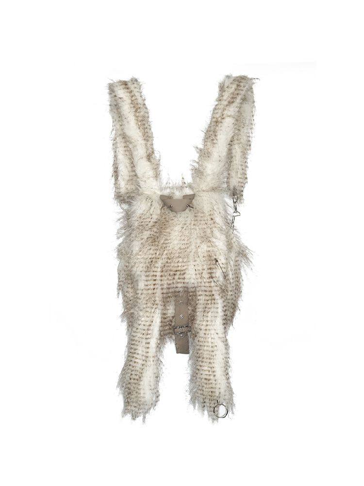 Rabbit Ears Furry Eco-Fur Showder Bag [S0000010749]