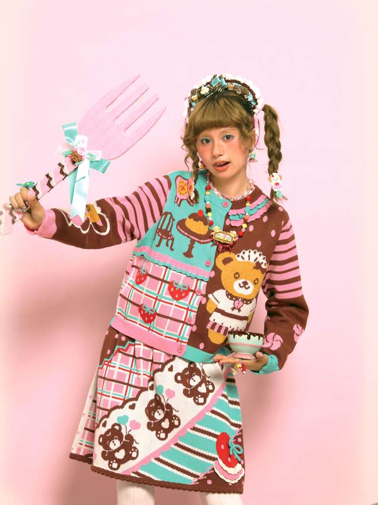 Vintage-Style Knit Cardigan【s0000014517】