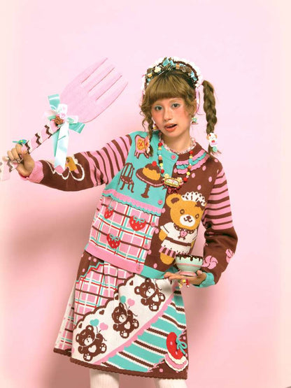 Vintage-Style Knit Cardigan【s0000014517】