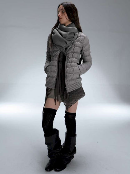 Original Pile Collar Slim Short Down Jacket【s0000014710】