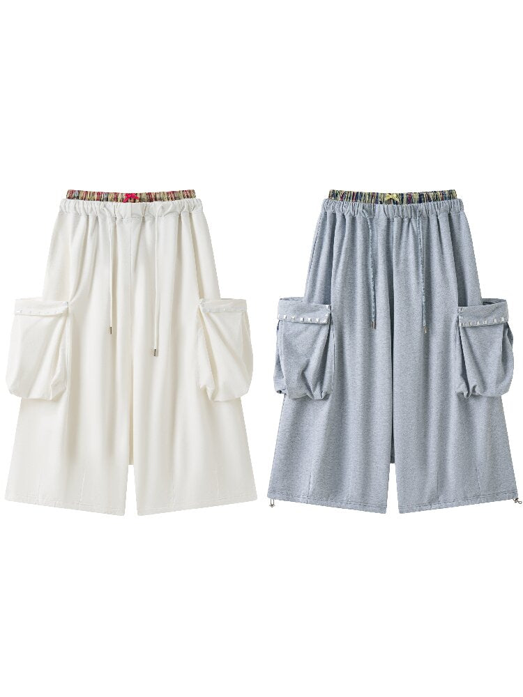 Loose Plaid Rhinestone Sports Pants【s0000017647】
