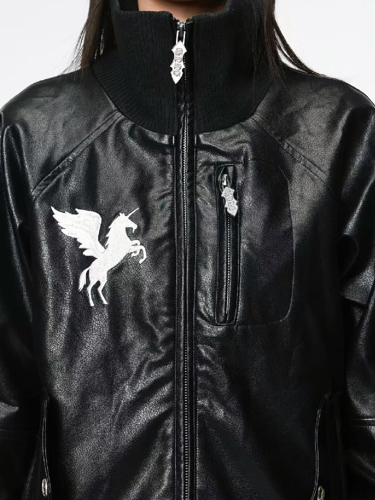Dark Wind Star Patchwork Zip Jacket【s0000018205】