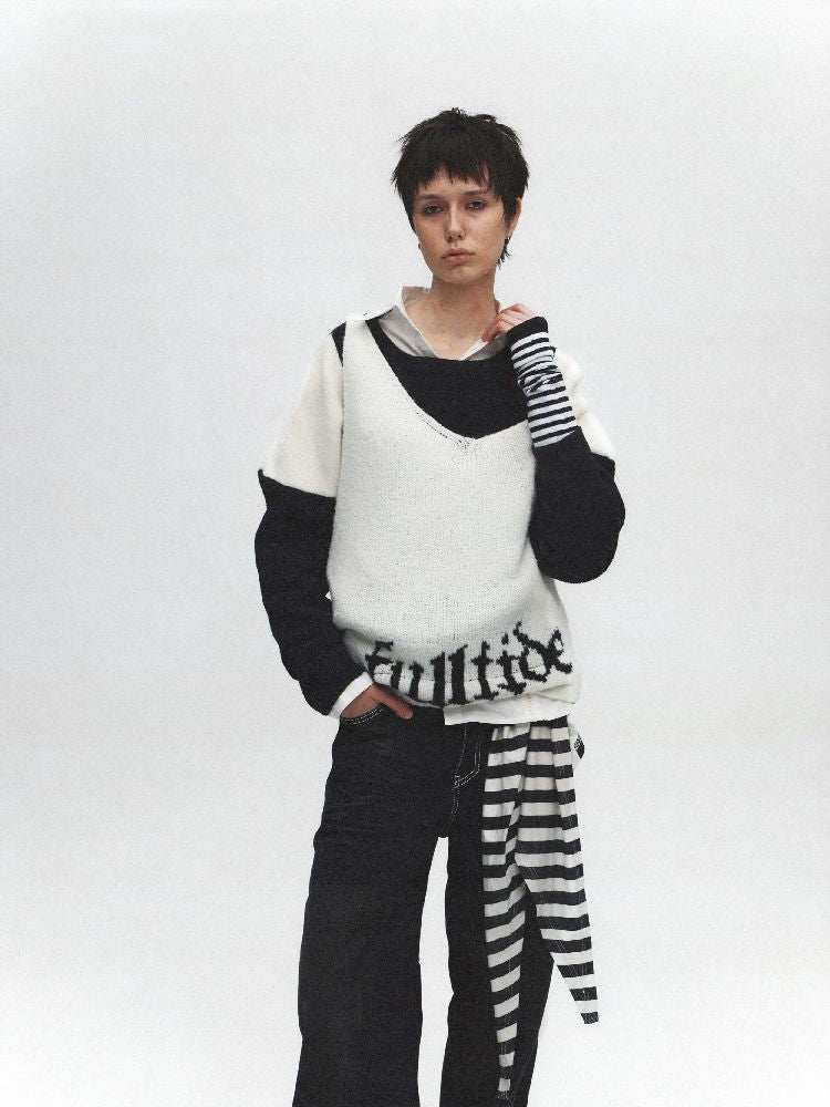 Graffiti Coat Loose Sweater【s0000011628】