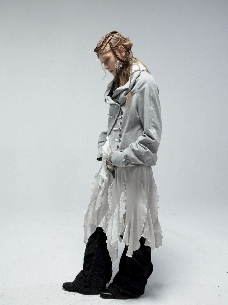 Lapel Sailor Pirate Style Sweatshirt Jacket【s0000011839】