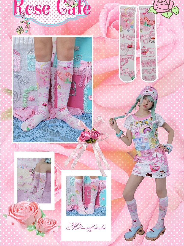 Vintage Print Breathable Socks【s0000017459】