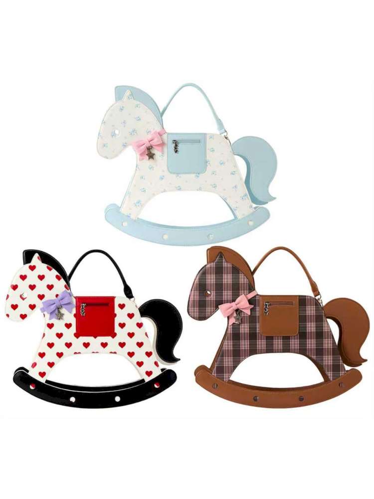 Horse Rolling Trojan Tote Bag【s0000015381】