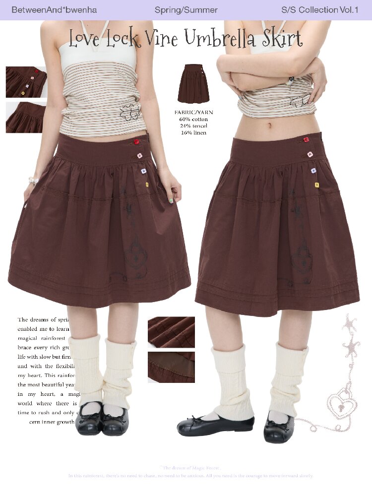 Retro Love Lock Vine Short Skirt【s0000016375】