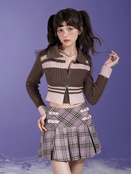 Double Head Zipper Knit Sweater [s0000005046]