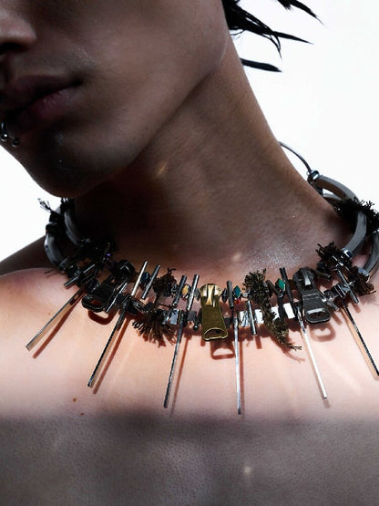 Nothingness Fifth Element Zip Necklace【s0000018859】