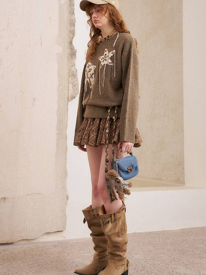 Unique Design Loose Long Sleeve Pullover【s0000014381】