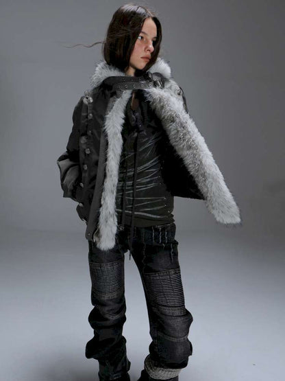 Loose Oversized Fur Collar Down Jacket【s0000014709】