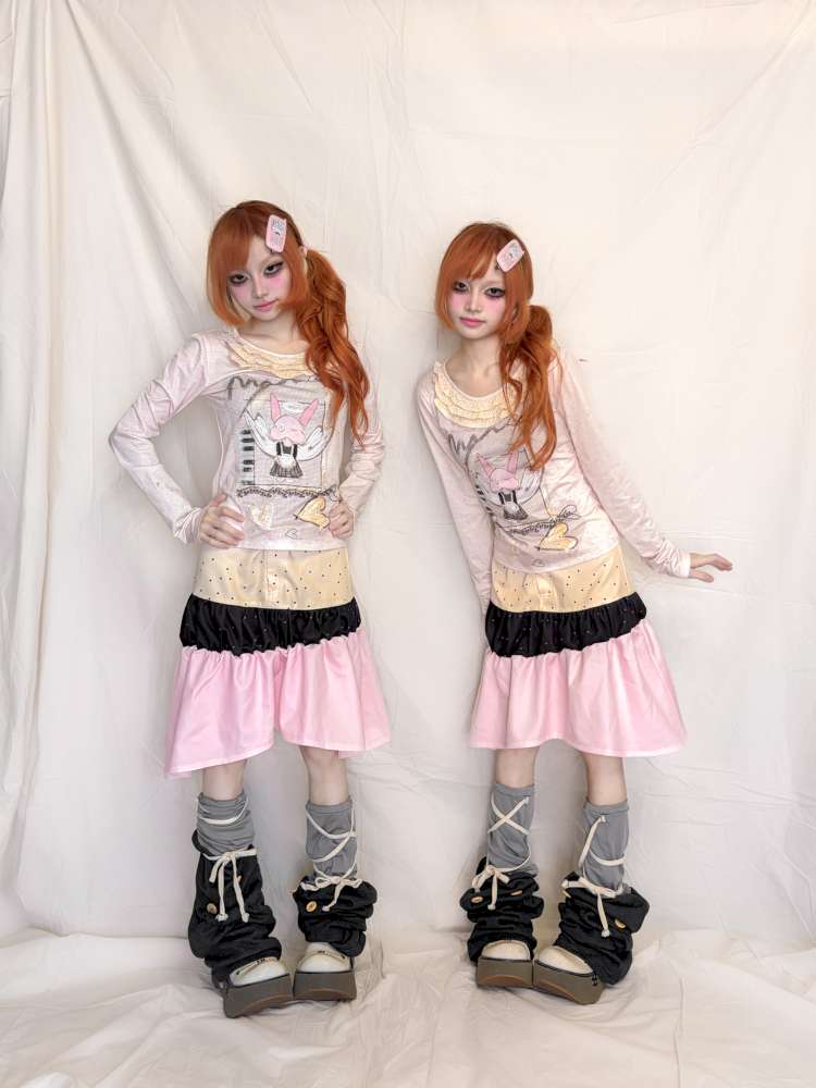 Patchwork Irregular Polka Skirt【s0000015393】